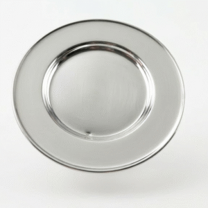 צלחת כסף קלאסית חלקה לכוס קידוש